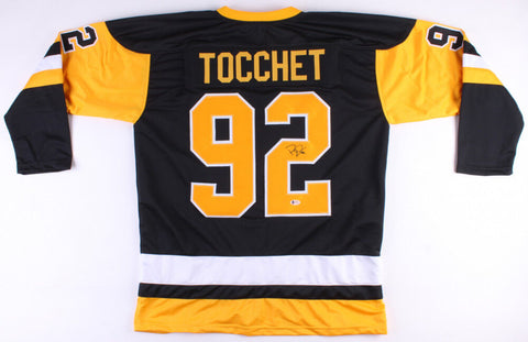 Rick Tocchet Signed Pittsburgh Penguins Jersey (Beckett COA) Career 1984-2002