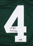 Brett Favre Signed Green Bay Custom Green Jersey with "SB XXXI Champs" Insc