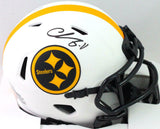 Chase Claypool Autographed Pittsburgh Steelers Lunar Mini Helmet- Beckett W *Blk