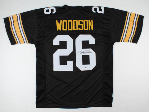 Rod Woodson Signed Pittsburgh Steelers Jersey (Beckett COA) 11xPro Bowl D.B /HOF