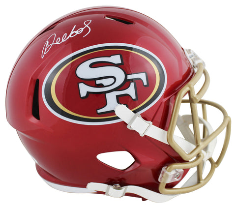 49ers Deebo Samuel Authentic Signed Flash Full Size Speed Rep Helmet JSA Witness