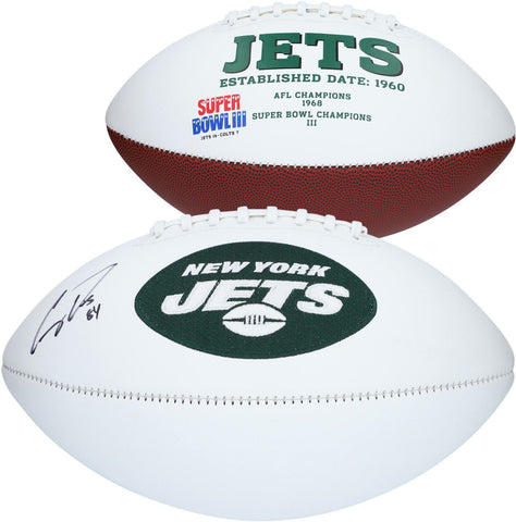 Corey Davis New York Jets Autographed White Panel Football