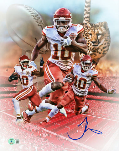 Chiefs Tyreek Hill Authentic Signed 11x14 Photo Autographed BAS Witnessed