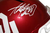 Adrian Peterson Signed Oklahoma Sooners F/S Speed Helmet Beckett 37991