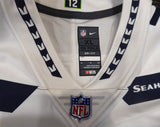 SEAHAWKS RUSSELL WILSON AUTOGRAPHED WHITE NIKE TWILL JERSEY XL RW HOLO 159118