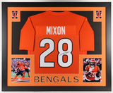 Joe Mixon Signed 35x 43 Framed Cincinnati Bengals Jersey (Beckett) 2021 Pro Bowl