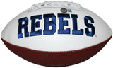 Elijah Moore Autographed/Signed Ole Miss Rebels Logo Football JSA 34934