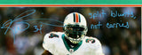 Ricky Williams Signed Miami Dolphins Framed 16x20 Photo- Split Blunt Not Carri "