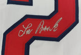 Lou Brock Signed St. Louis Cardinals 'The Franchise' Stat Jersey (JSA COA)