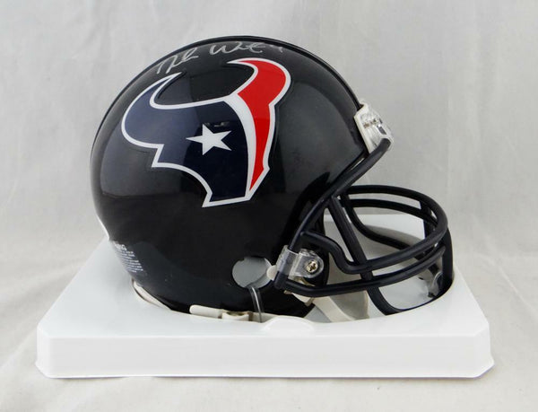 Deshaun Watson Autographed Houston Texans Mini Helmet- JSA W Auth *Silver