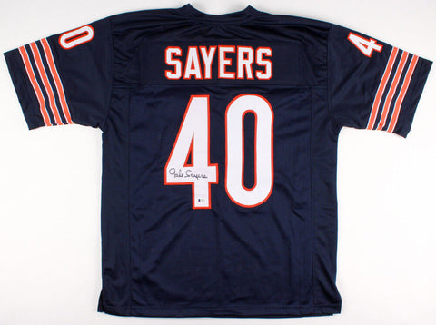 Gale Sayers Signed Bears Jersey (Beckett Holo) Kansas Comet / Hall of Famer