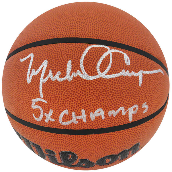 Michael Cooper Signed Wilson Indoor/Outdoor NBA Basketball w/5x Champs -(SS COA)