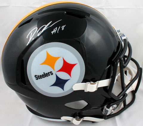 Diontae Johnson Autographed Pittsburgh Steelers F/S Speed Helmet-Beckett W Holo