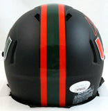 Andre Johnson Autographed Miami Hurricanes Nights Speed Mini Helmet-JSA W