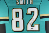 JIMMY SMITH (Jaguars teal TOWER) Signed Autographed Framed Jersey Beckett