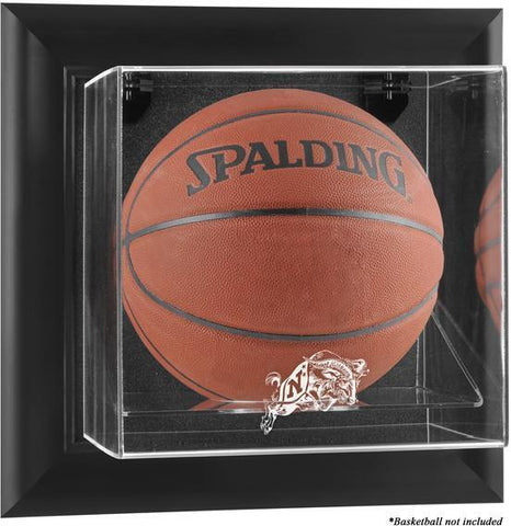 Navy MidshipBlack Framed Wall-Mountable Basketball Display Case