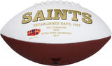 Derek Carr New Orleans Saints Autographed White Panel Football