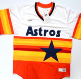 Craig Biggio Autographed Houston Astros Rainbow Nike Jersey - Tristar *Silver