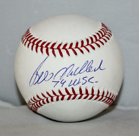 Bill Madlock Autographed Rawlings OML Baseball 79 WSC Insc -JerseySource Auth