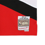 CLYDE DREXLER Autographed Portland Trail Blazers Red Jersey FANATICS