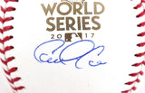 Carlos Correa Autographed 2017 World Series Rawlings OML Baseball- JSA W Auth