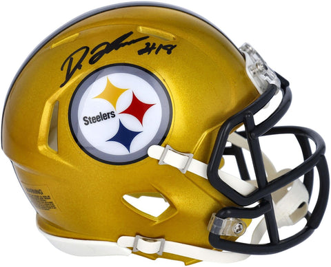 Diontae Johnson Steelers Signed Riddell Flash Alternate Speed Mini Helmet