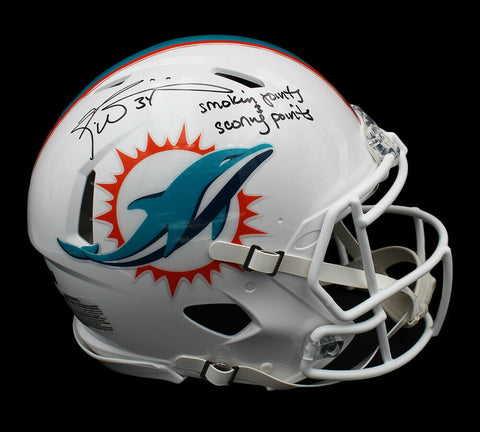 Ricky Williams Signed Miami Dolphins Speed Authentic Helmet - Joints/Points Insc