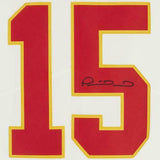 Framed Patrick Mahomes Kansas City Chiefs Autographed White Nike Limited Jersey