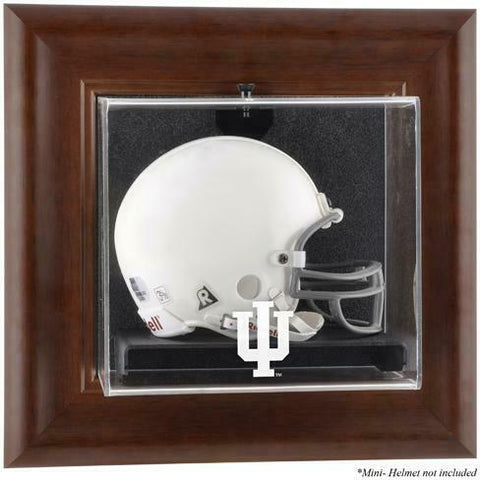Indiana Hoosiers Brown Framed Wall-Mountable Mini Helmet Display Case - Fanatics