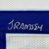Framed Autographed/Signed Jalen Ramsey 33x42 Los Angeles LA White Jersey JSA COA