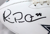 Michael Irvin Autographed Dallas Cowboys Logo Football-Beckett W Hologram *Black