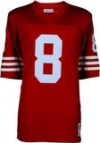 Steve Young SF 49ers Autographed Red Mitchell & Ness Replilca Jersey - Fanatics