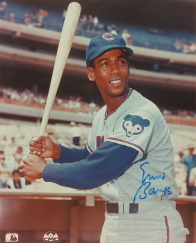 Ernie Banks Signed Chicago Cubs 8x10 Photo (AutographCOA) 512 Home Runs / Mr Cub