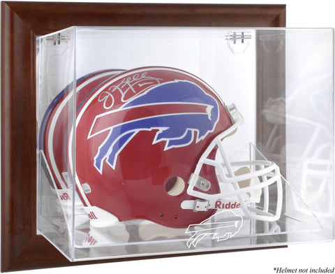 Bills Brown Framed Wall-Mountable Logo Helmet Case - Fanatics