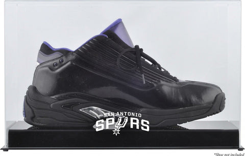 San Antonio Spurs Team Logo Basketball Shoe Display Case-Fanatics