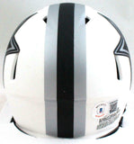 Drew Pearson Signed Cowboys Lunar Speed Mini Helmet w/ HOF- Beckett W Holo *Blue