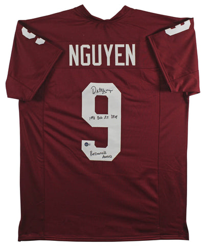 Texas A&M Dat Nguyen Authentic Signed Maroon Pro Style Jersey BAS Witnessed