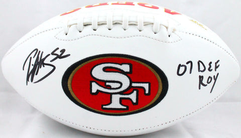 Patrick Willis Autographed San Francisco 49ers Logo Football w/Insc.-BAW Holo
