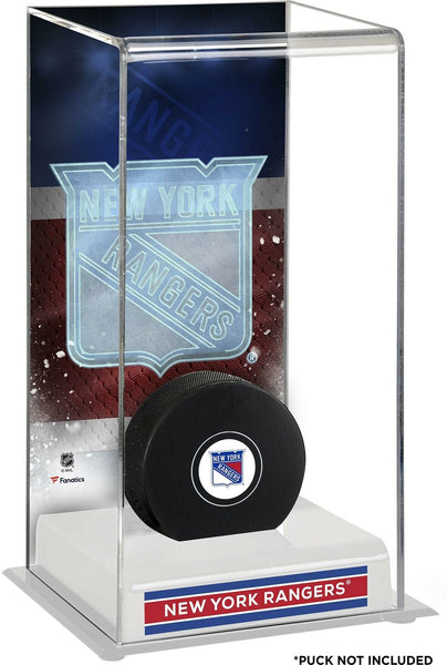 New York Rangers Deluxe Tall Hockey Puck Case - Fanatics