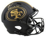 49ers Patrick WIllis "FTTB" Signed Eclipse Full Size Speed Rep Helmet BAS Wit