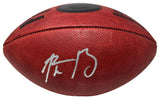 AARON RODGERS Autographed Duke Metallic Packers Logo Football FANATICS