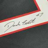 FRAMED Autographed/Signed D'ANDRE SWIFT 33x42 Georgia Black Jersey JSA COA Auto