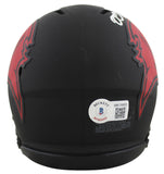 Buccaneers Mike Alstott Authentic Signed Eclipse Speed Mini Helmet BAS Witnessed