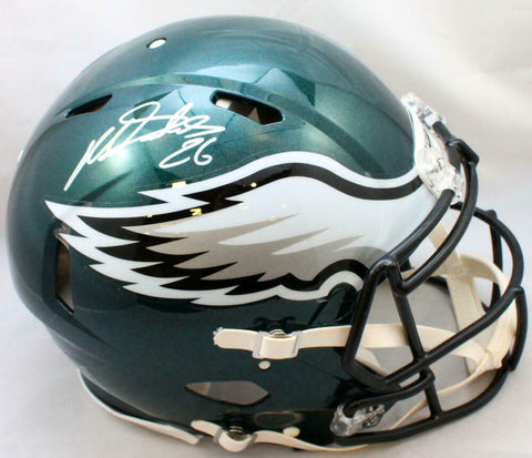 Miles Sanders Autographed Philadelphia Eagles F/S Speed Authentic Helmet - JSA W