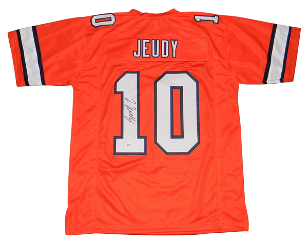 JERRY JEUDY AUTOGRAPHED SIGNED DENVER BRONCOS #10 COLOR RUSH JERSEY BECKETT