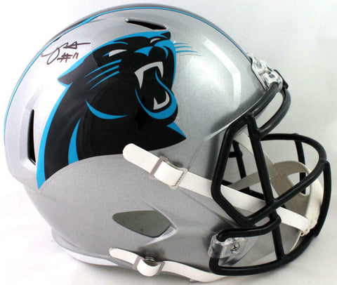Robby Anderson Autographed Carolina Panthers F/S Speed Helmet- Beckett W Auth