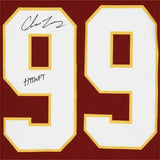 FRMD Chase Young Washington Football Team Signed Maroon Limited Jersey "HTTWFT"