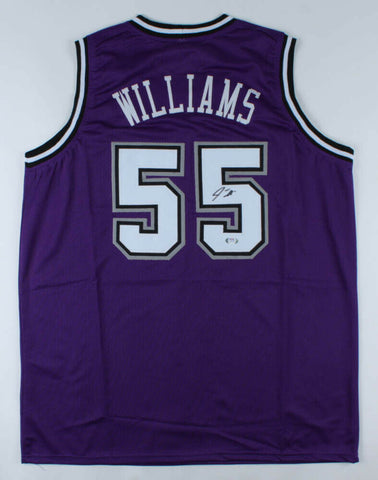 Jason Williams Signed Sacramento Kings Custom White Chocolate Jersey (PSA COA)