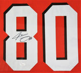 Jarvis Landry Signed Cleveland Browns 35x43 Custom Framed Jersey (JSA COA)