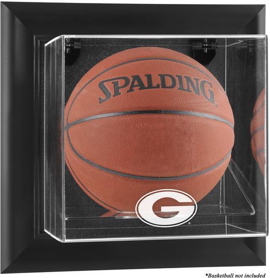 Georgia Bulldogs Black Framed Wall-Mountable Basketball Display Case